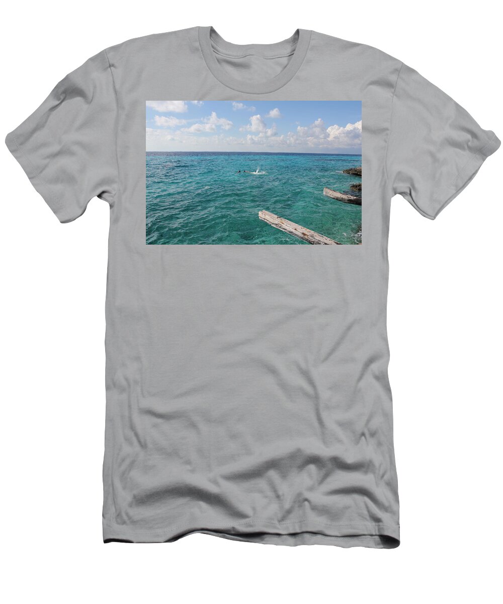 Tropical Vacation T-Shirt featuring the photograph Snorkeling by Ruth Kamenev