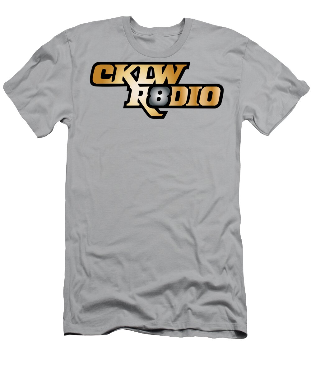 Cklw Radio Logo Classic Illustration T-Shirt featuring the digital art Solid Gold CKLW Mid-70s Logo by Thomas Leparskas