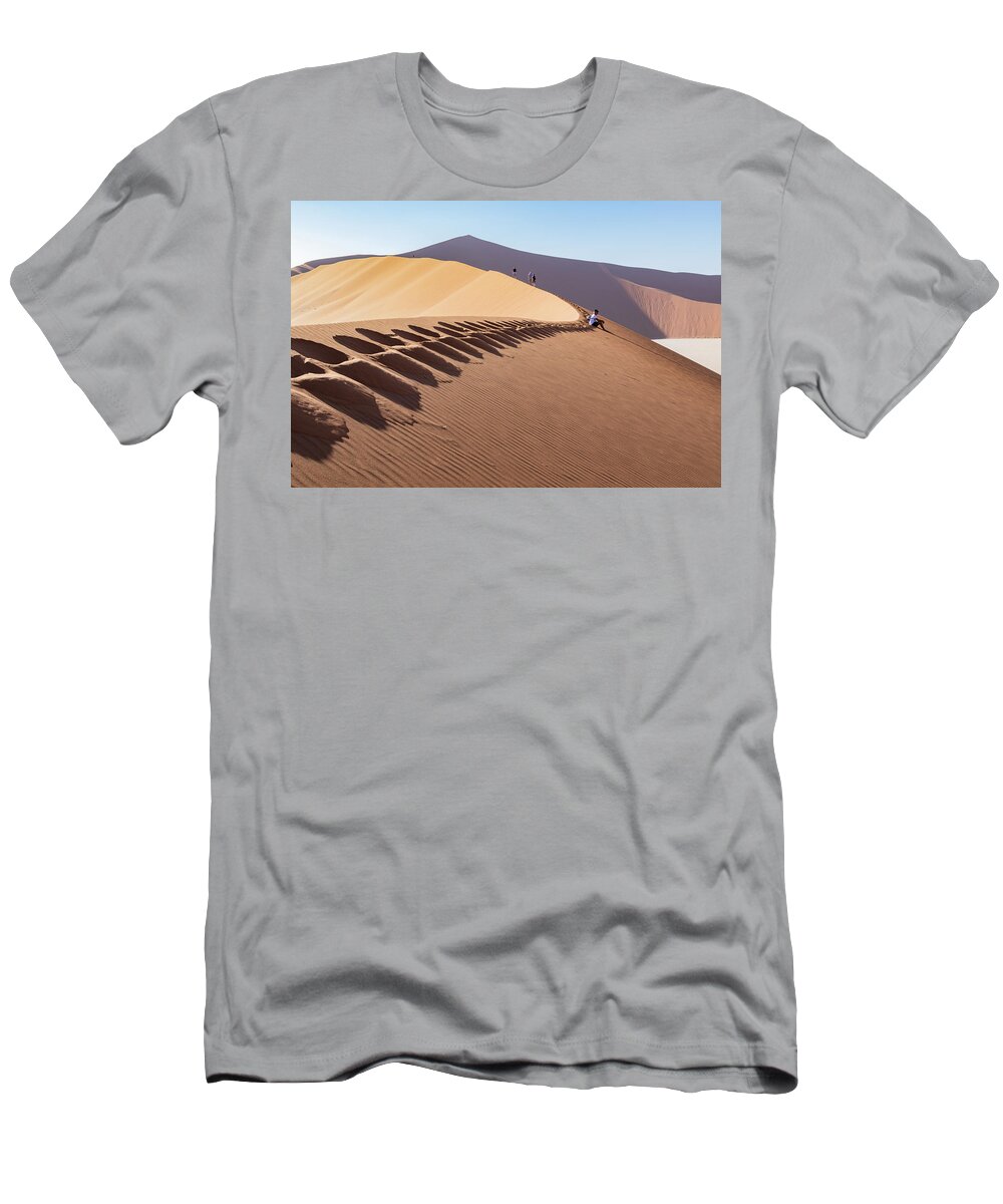 Landscape T-Shirt featuring the photograph Sossusvlei desert by Mache Del Campo