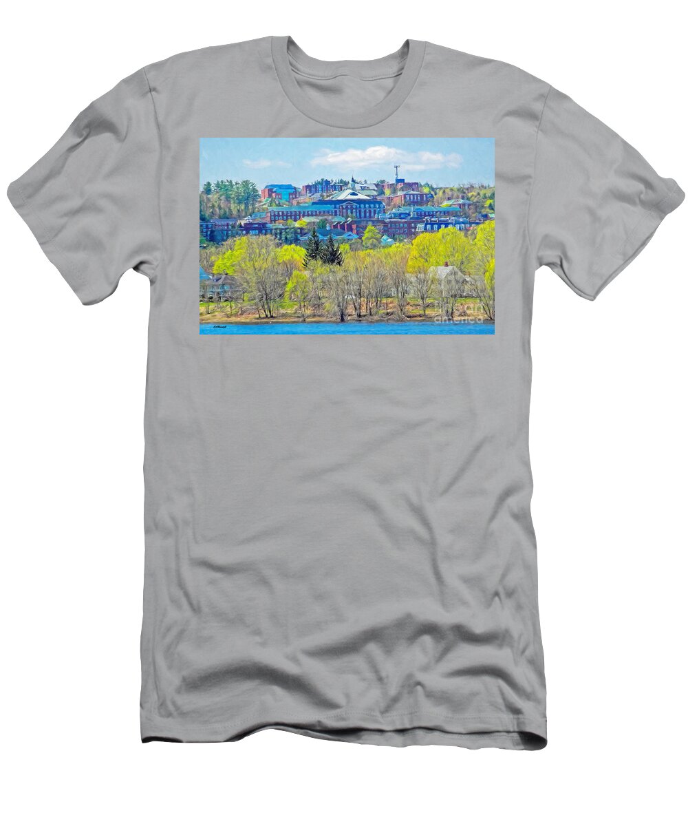 Weeping Willows T-Shirt featuring the photograph Spring Campus by Carol Randall