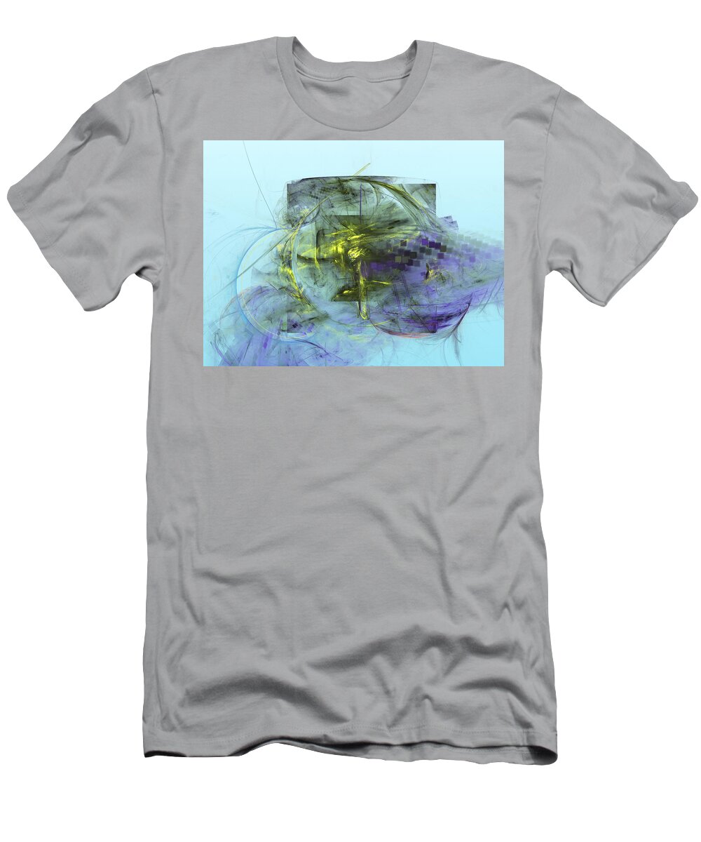 Art T-Shirt featuring the digital art Square the Circle by Jeff Iverson