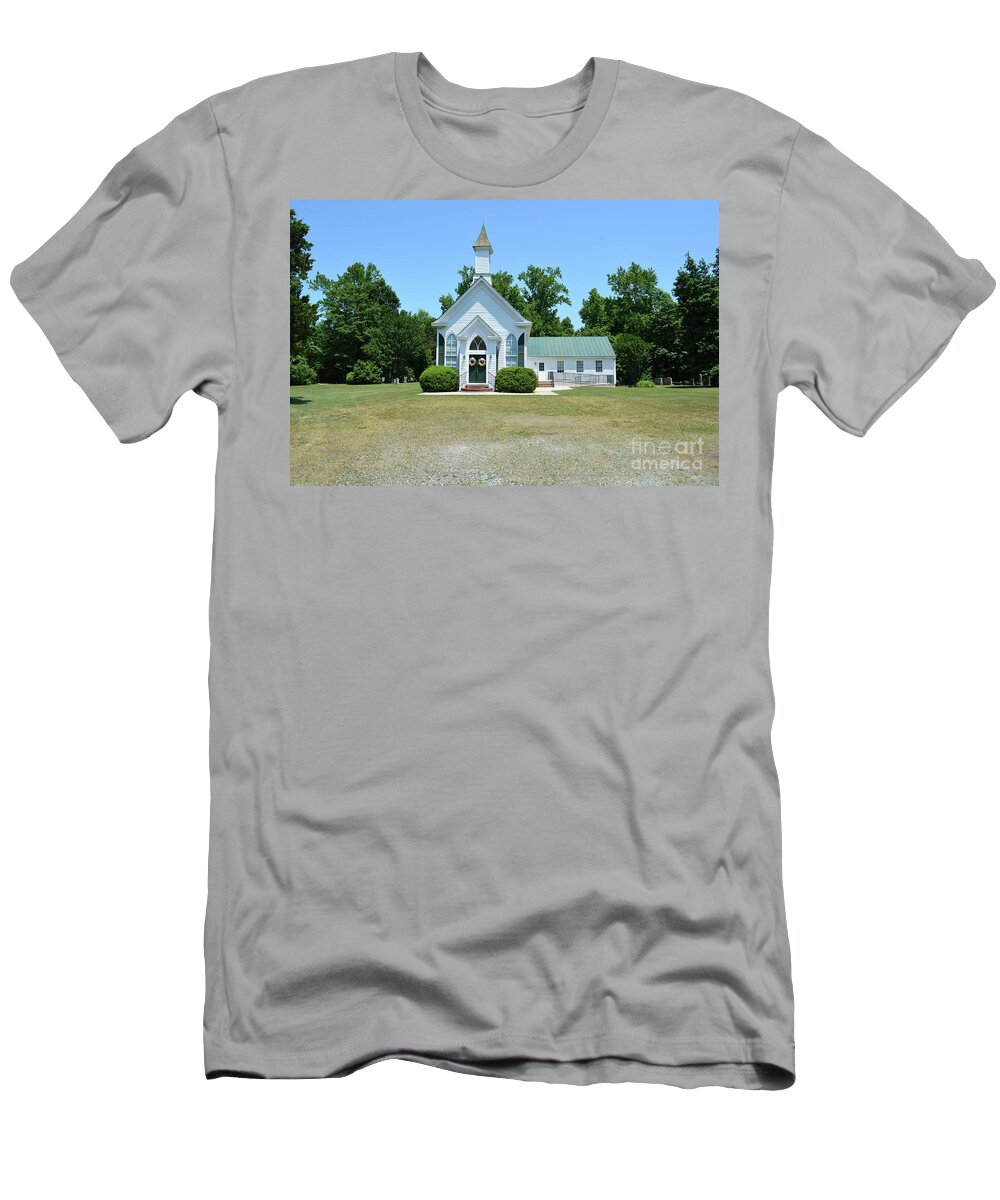 St. James Church T-Shirt featuring the photograph St. James Church in King William by Jimmie Bartlett