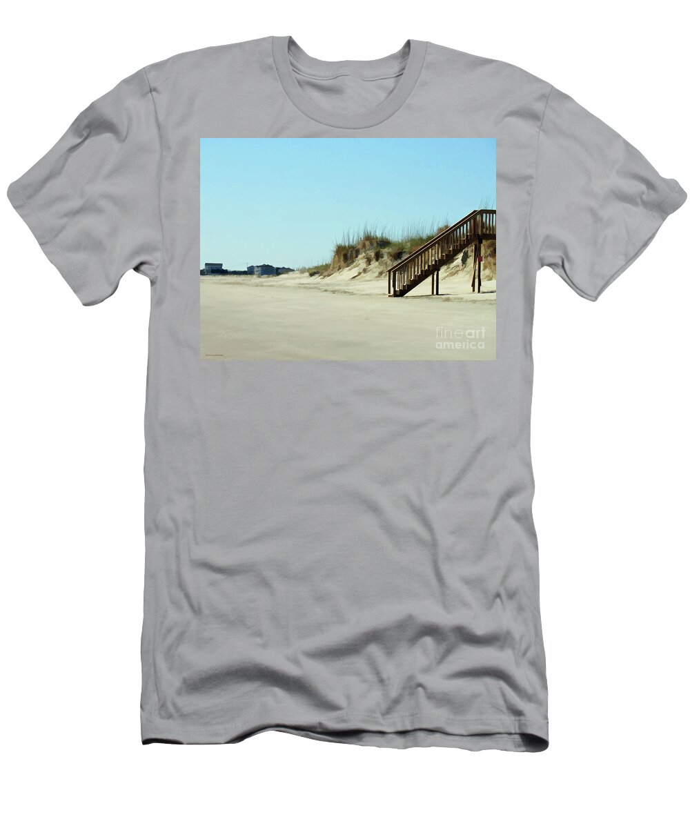 Beach T-Shirt featuring the photograph Stairway to Heaven by Roberta Byram