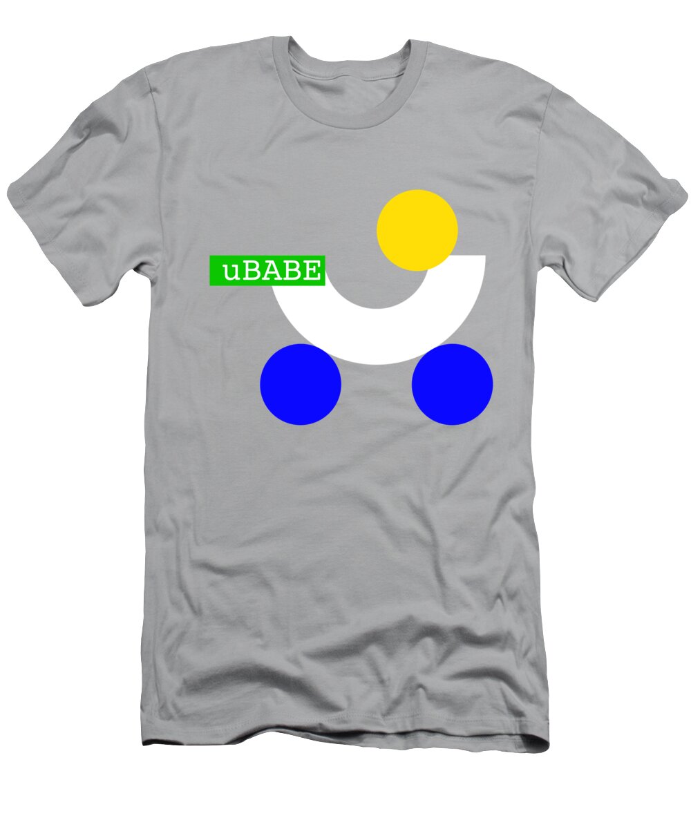 Pram T-Shirt featuring the digital art Stroll BABE by Ubabe Style