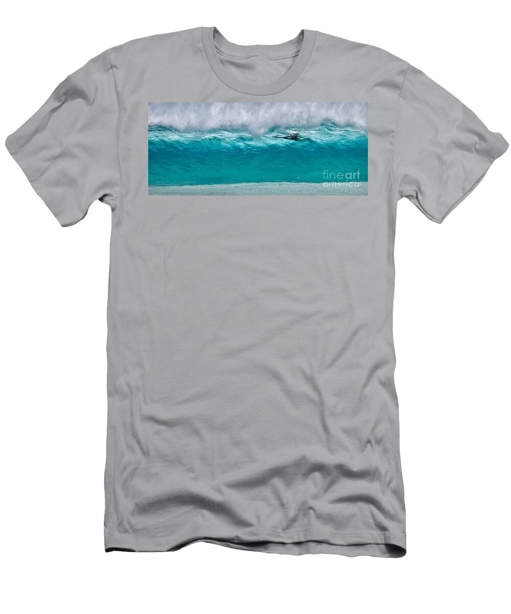Kauai T-Shirt featuring the photograph Sublime Surfer in the Blue by Debra Banks