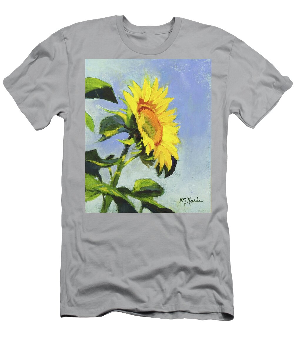 Flower T-Shirt featuring the painting Sunflower by Marsha Karle