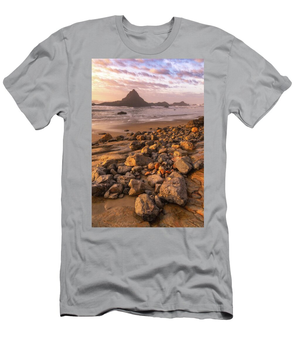 Sunset T-Shirt featuring the photograph Sunset on the Rocks by Darren White