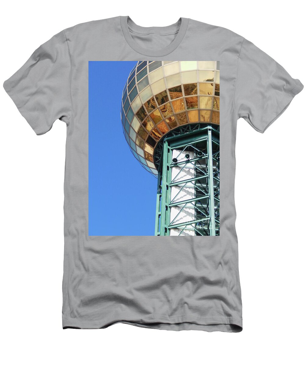 Sunsphere T-Shirt featuring the photograph Sunsphere In Knoxville, TN by Phil Perkins
