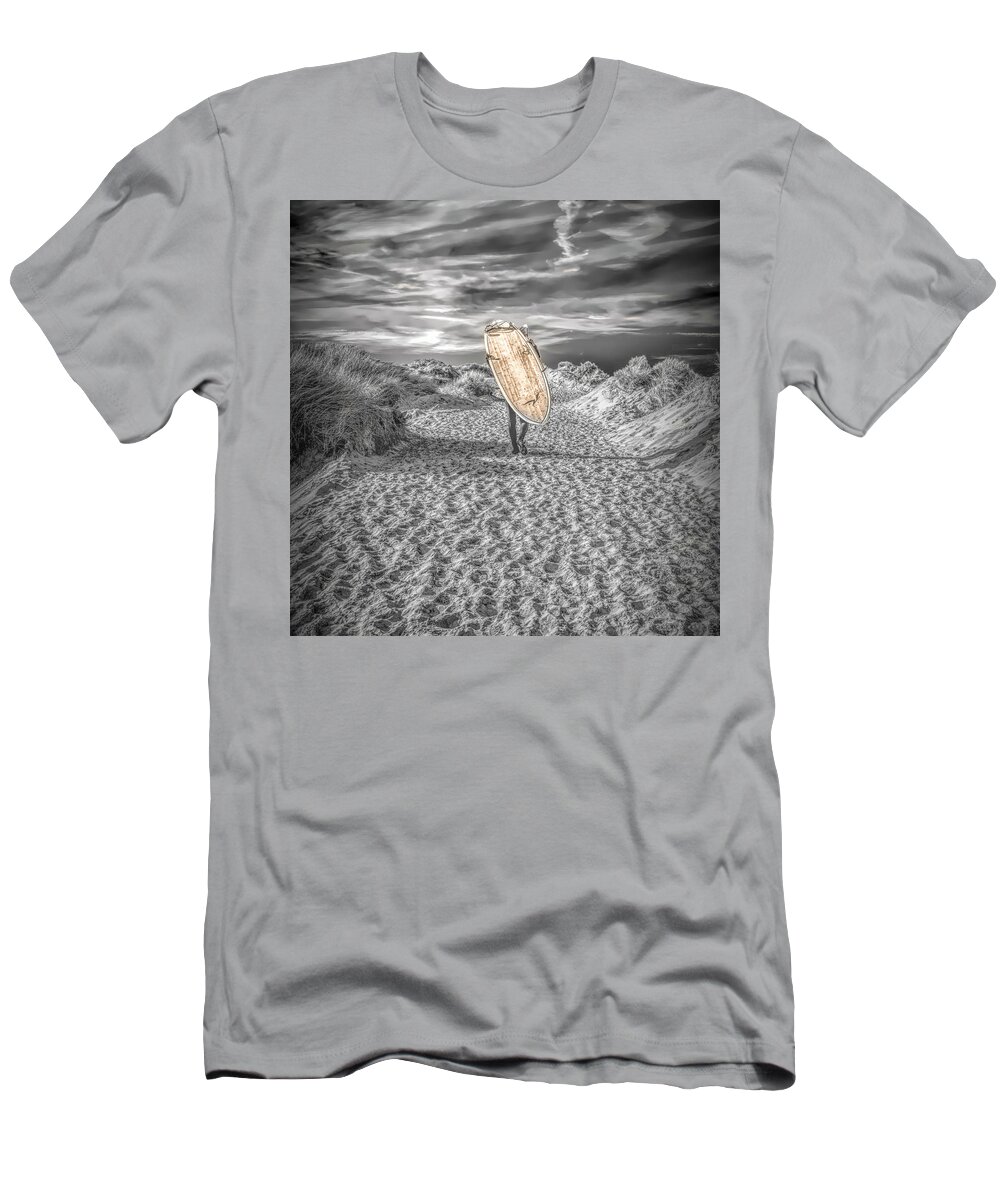  T-Shirt featuring the photograph Surfer by Bill Posner