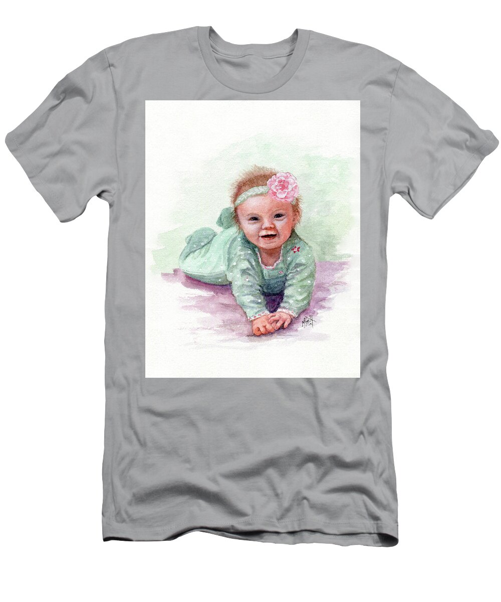 Baby T-Shirt featuring the painting Sweet Baby Girl by Marilyn Smith