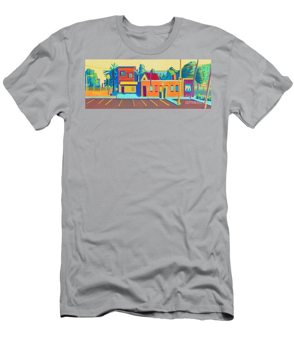 Taft T-Shirt featuring the painting Taft Hill Road by Debra Bretton Robinson