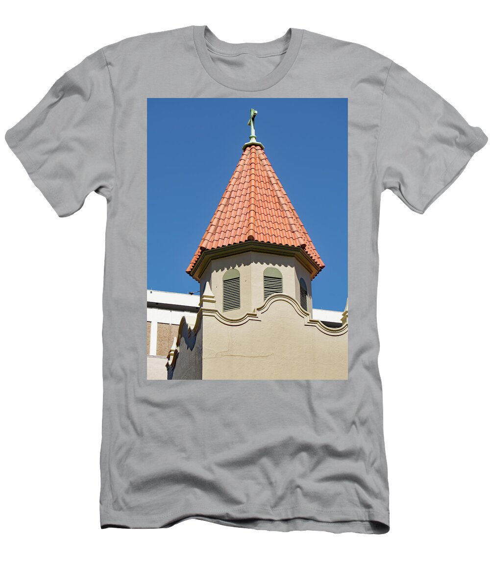 Church T-Shirt featuring the photograph Tampa church by Margaret Zabor