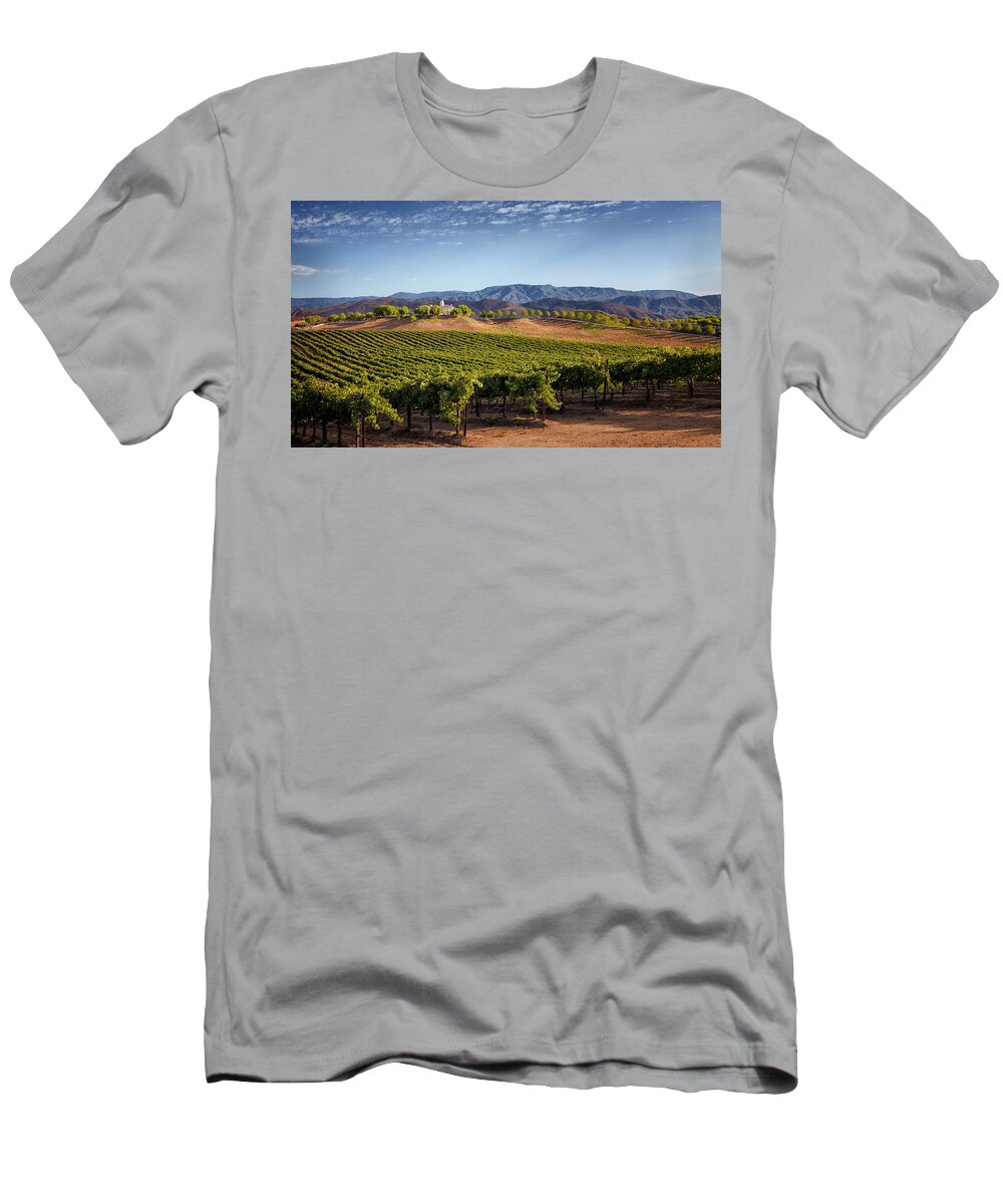  T-Shirt featuring the photograph Temecula Winery and Lioness Vineyard by Catherine Walters