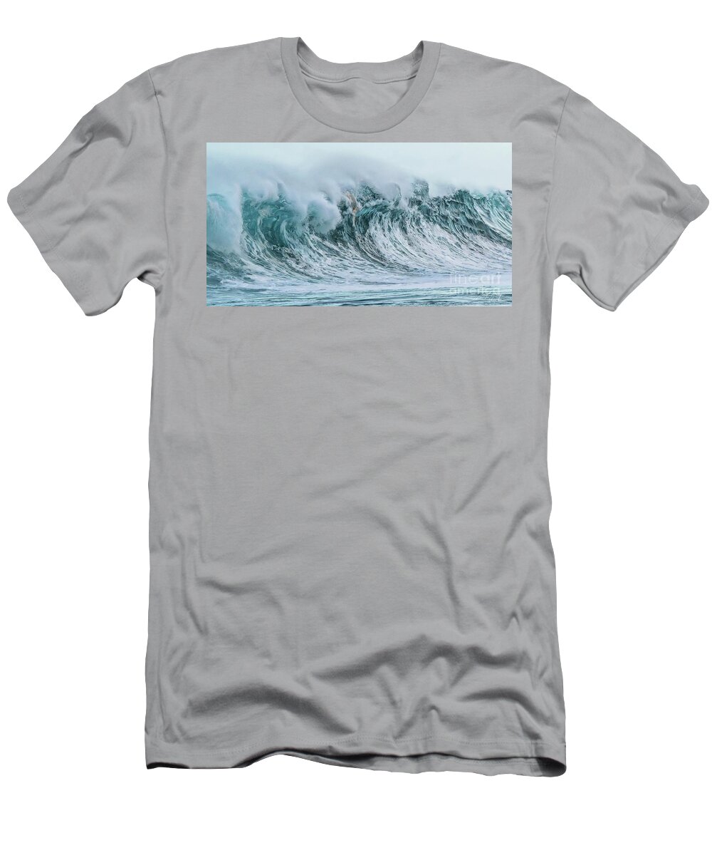 Ocean T-Shirt featuring the photograph White Wall by Larry Young