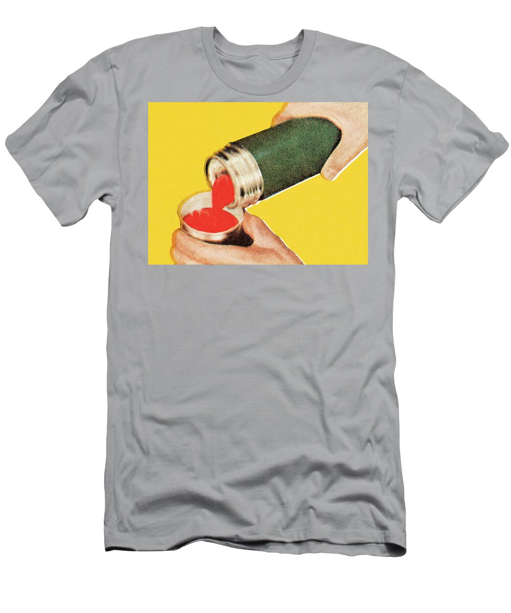 Beverage T-Shirt featuring the drawing Tomato soup from a thermos by CSA Images