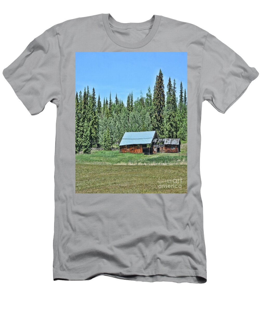 Barn T-Shirt featuring the photograph Too Late by Vivian Martin