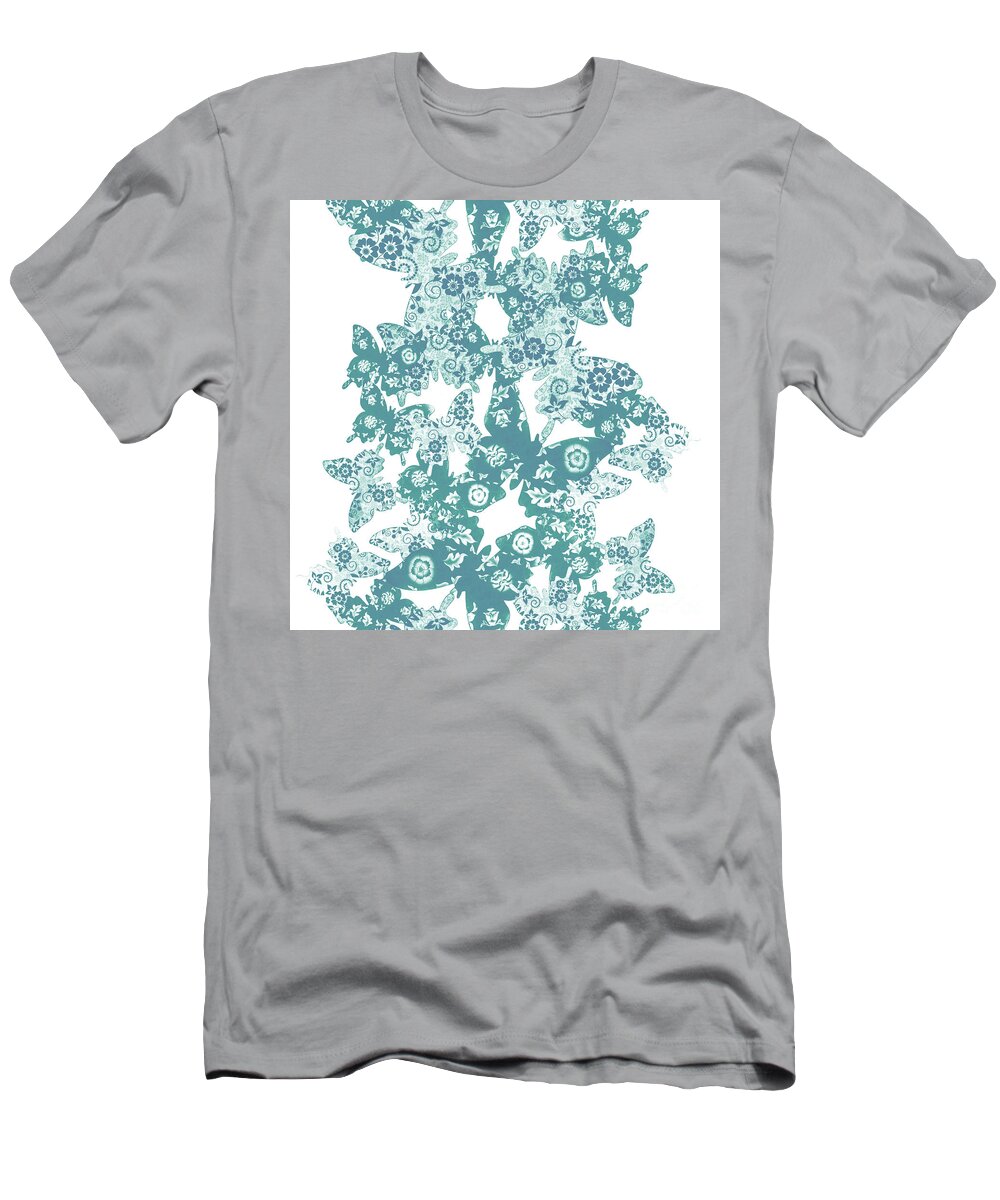 Abstract T-Shirt featuring the digital art Traces of patterned beauty by Jorgo Photography