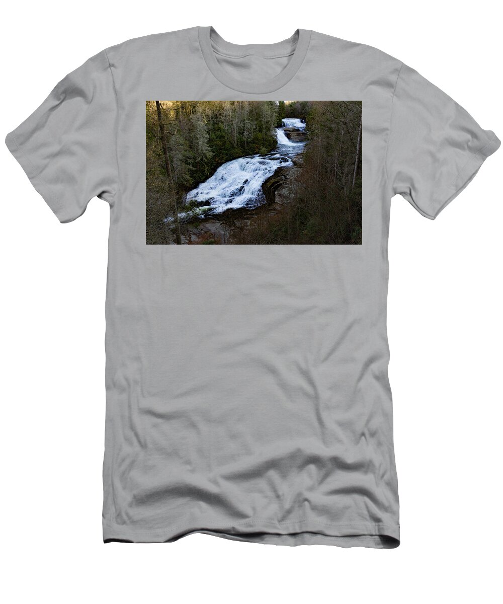 Steve Bunch T-Shirt featuring the photograph Triple Falls in the afternoon by Steve Bunch
