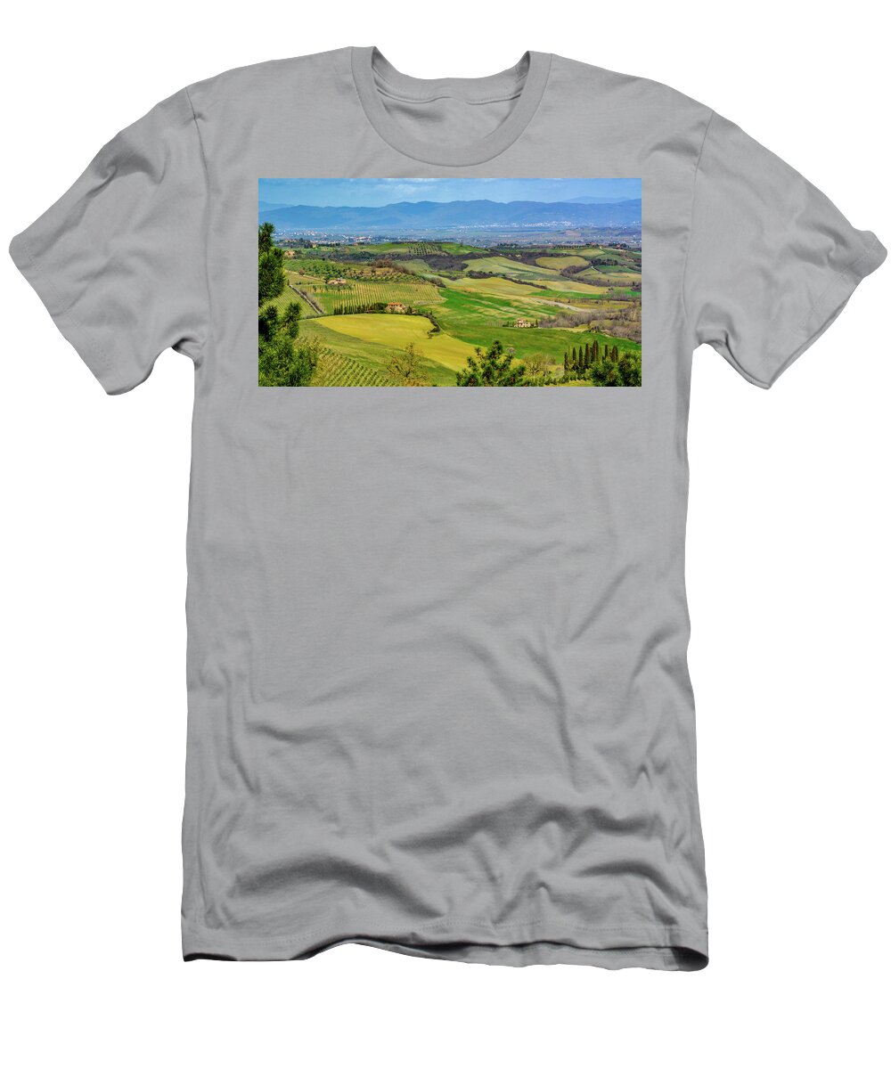 Tuscany T-Shirt featuring the photograph Tuscan Spring by Marcy Wielfaert