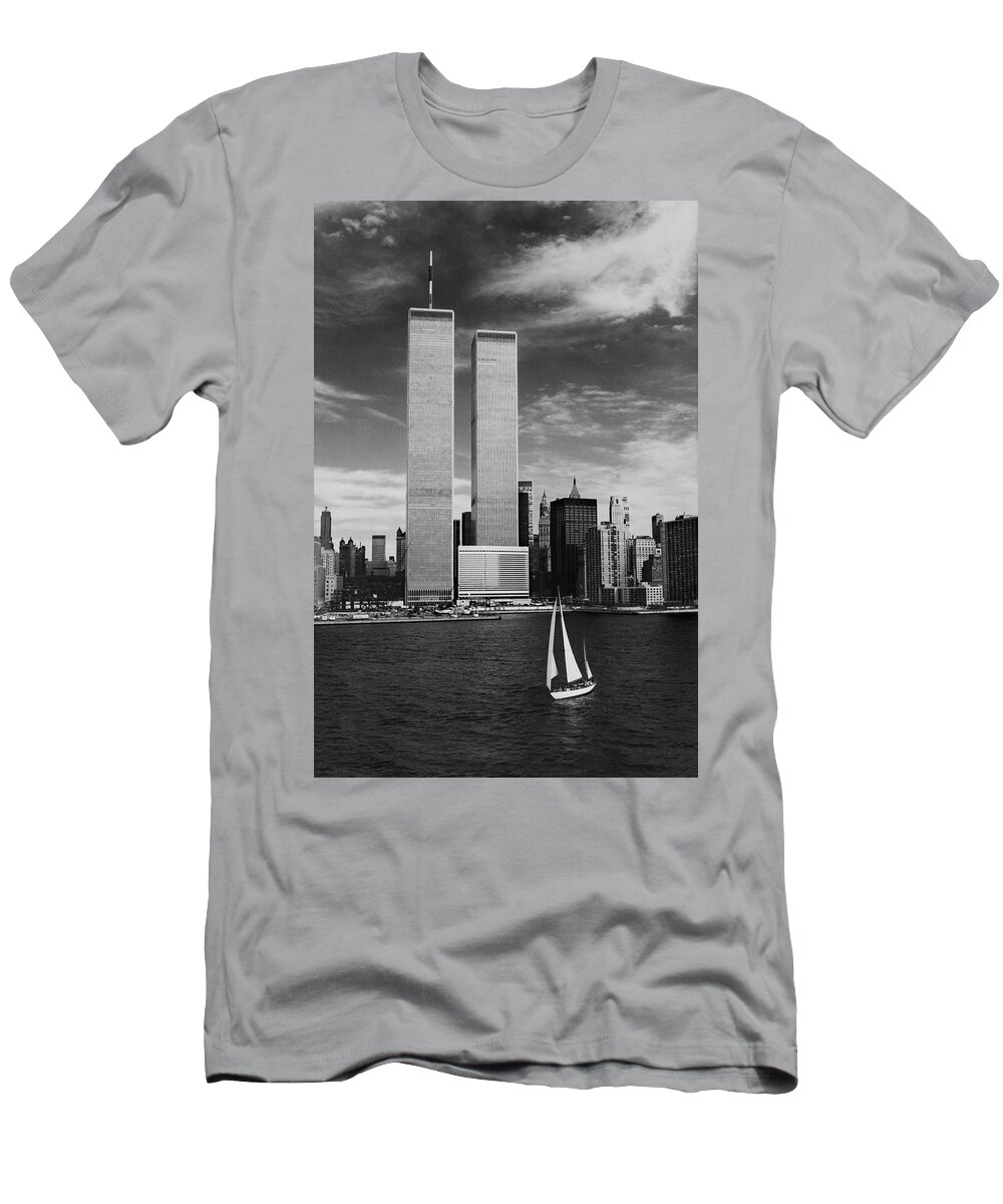 Twin Towers Remembered - WTC T-Shirt by Laura Fasulo - Pixels