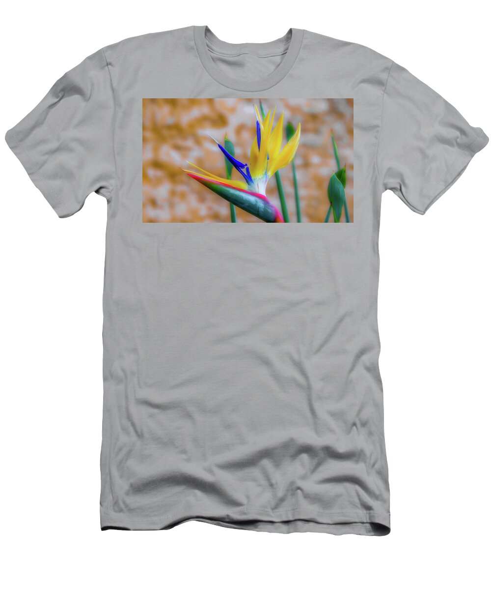 Bird Of Paradise T-Shirt featuring the photograph Uniquely Floral by Marcy Wielfaert