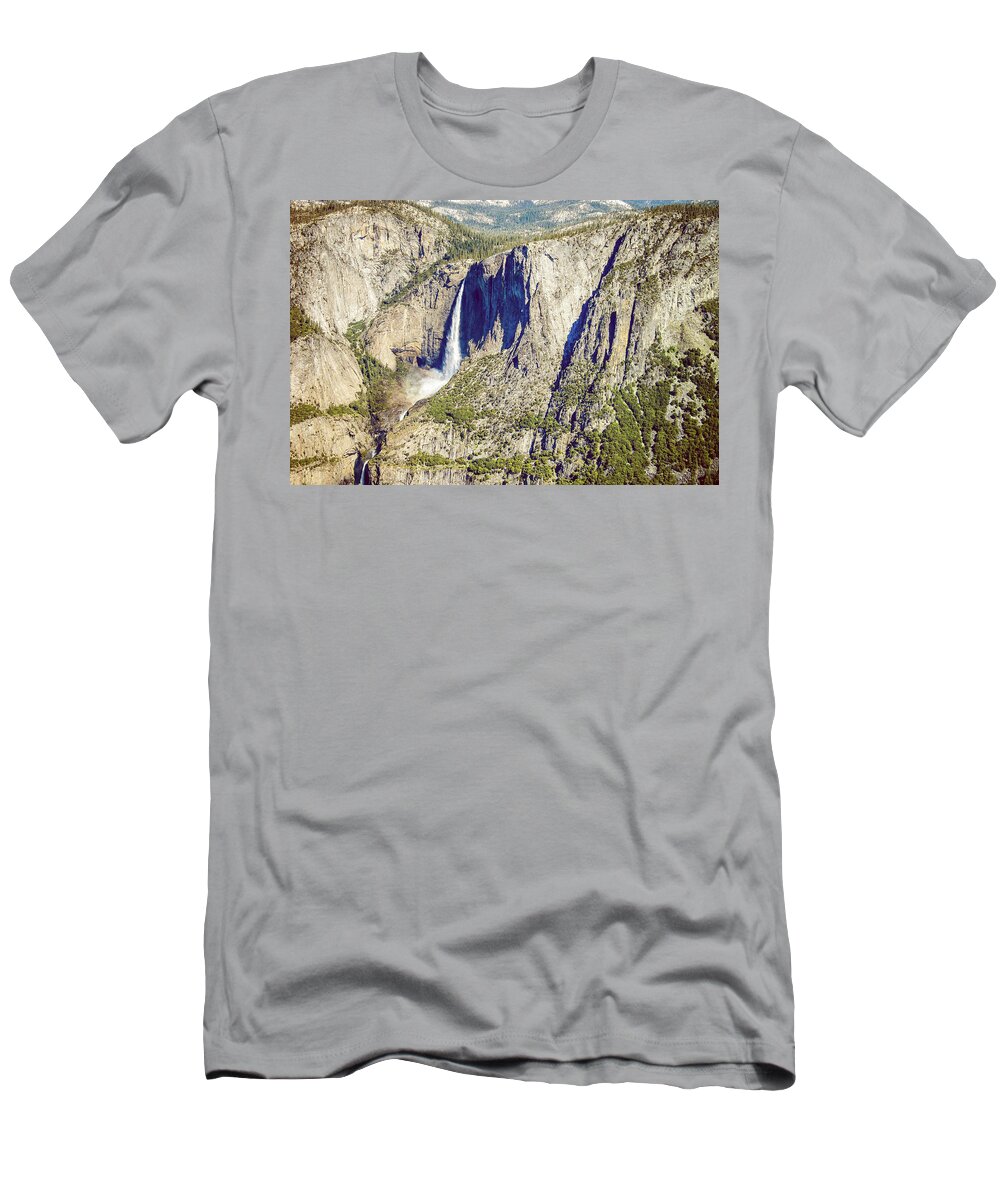 Yosemite Falls T-Shirt featuring the photograph Upper Yosemite Falls by Joseph S Giacalone