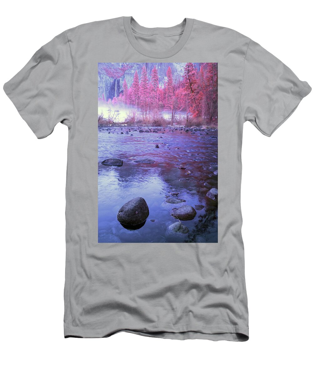 Yosemite T-Shirt featuring the photograph Valley River in Yosemite by Jon Glaser
