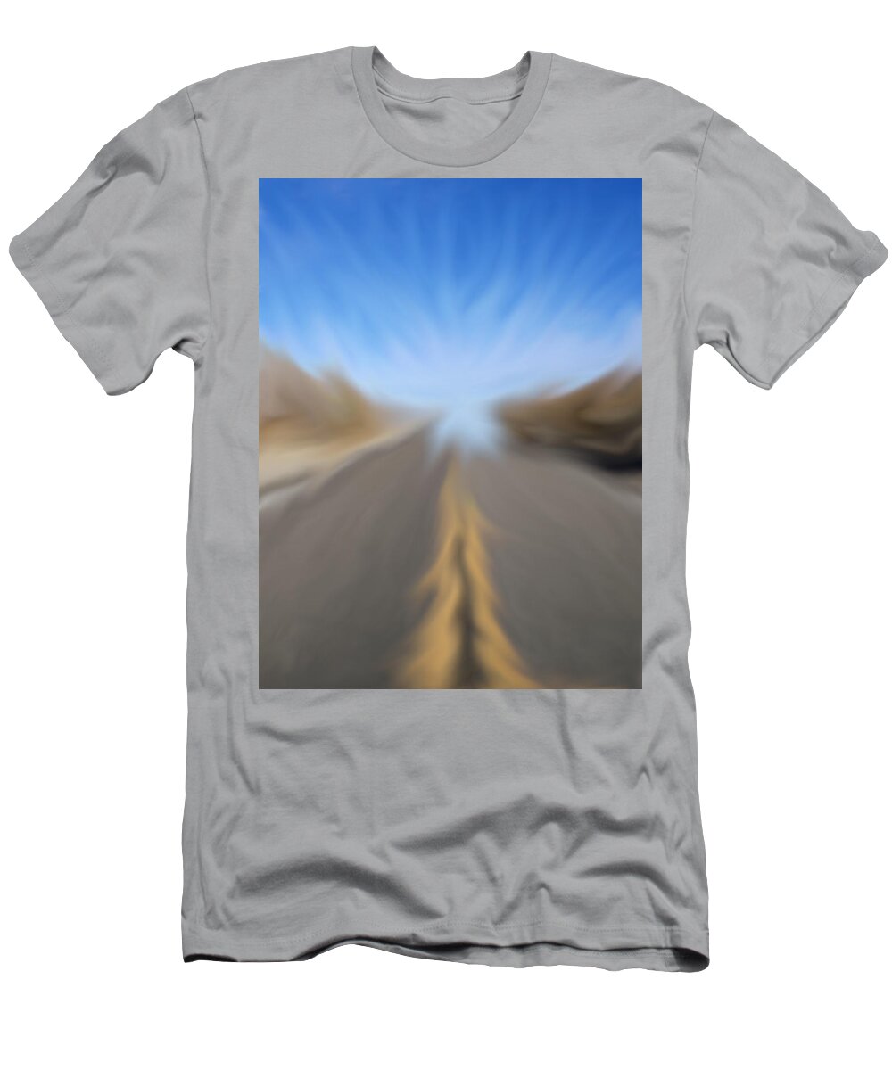 Richard Reeve T-Shirt featuring the digital art Vanishing Poiint by Richard Reeve
