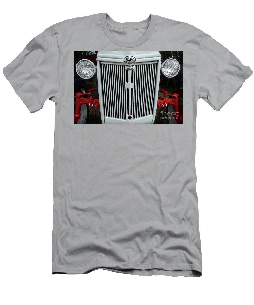 Ford T-Shirt featuring the photograph Vintage Tractor Front End by Mike Eingle