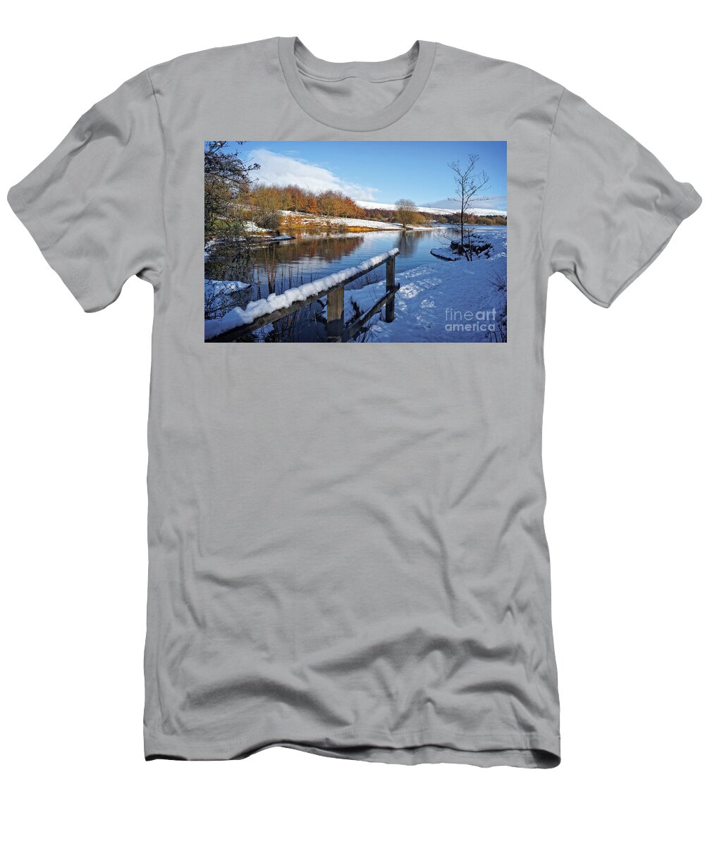 Watergrove T-Shirt featuring the photograph Watergrove Reservoir by David Birchall