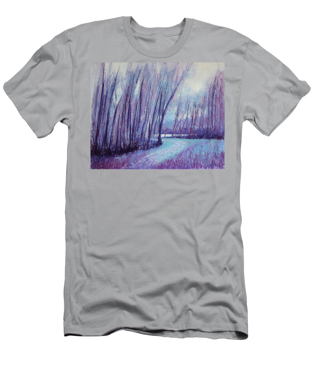 Impressionism T-Shirt featuring the painting Whispering Woods by Lisa Crisman