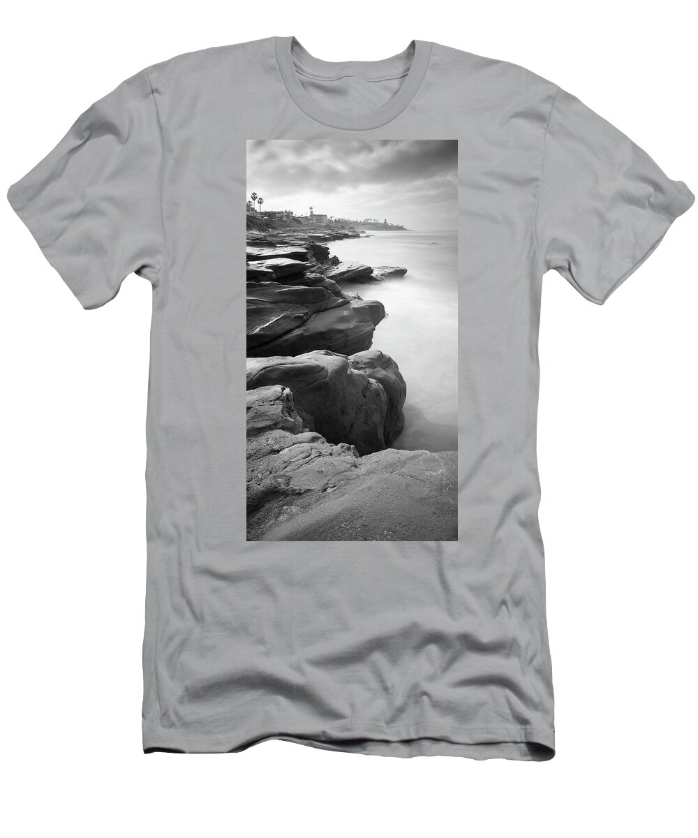 San Diego T-Shirt featuring the photograph Windansea Morning Coastline by William Dunigan