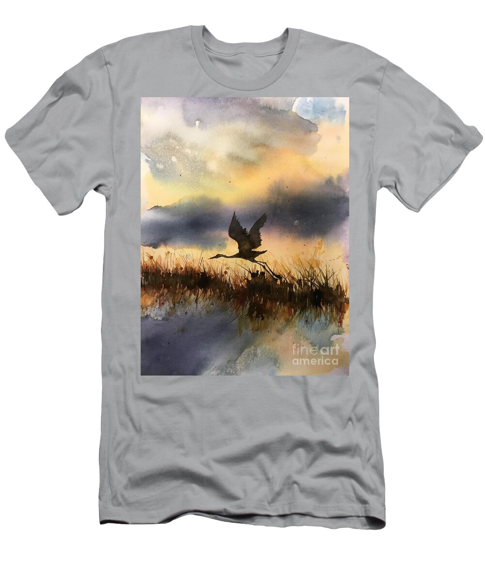 0012022 T-Shirt featuring the painting 0012022 by Han in Huang wong