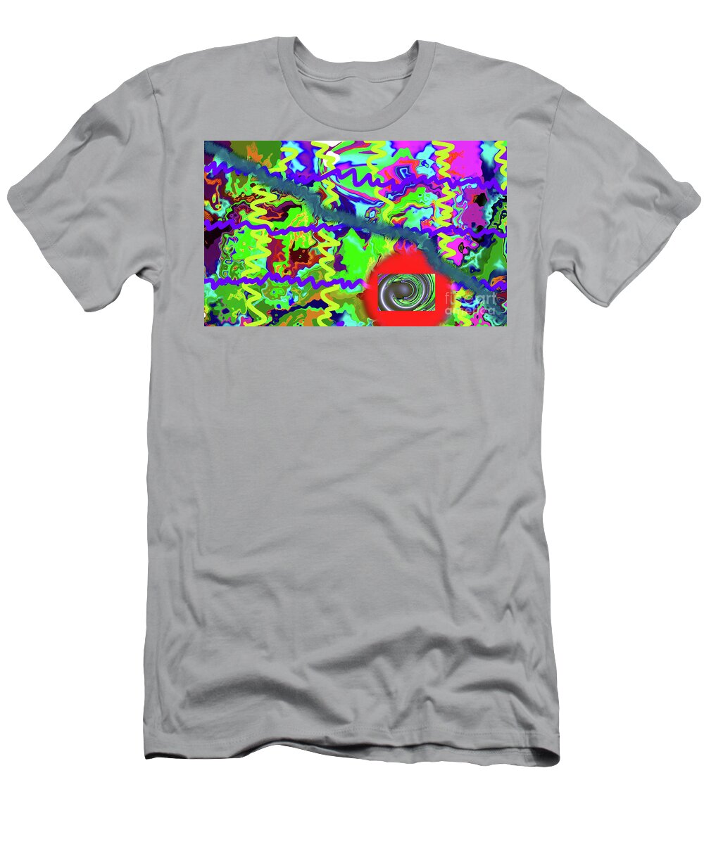  T-Shirt featuring the digital art 1-19-2022g by Walter Paul Bebirian