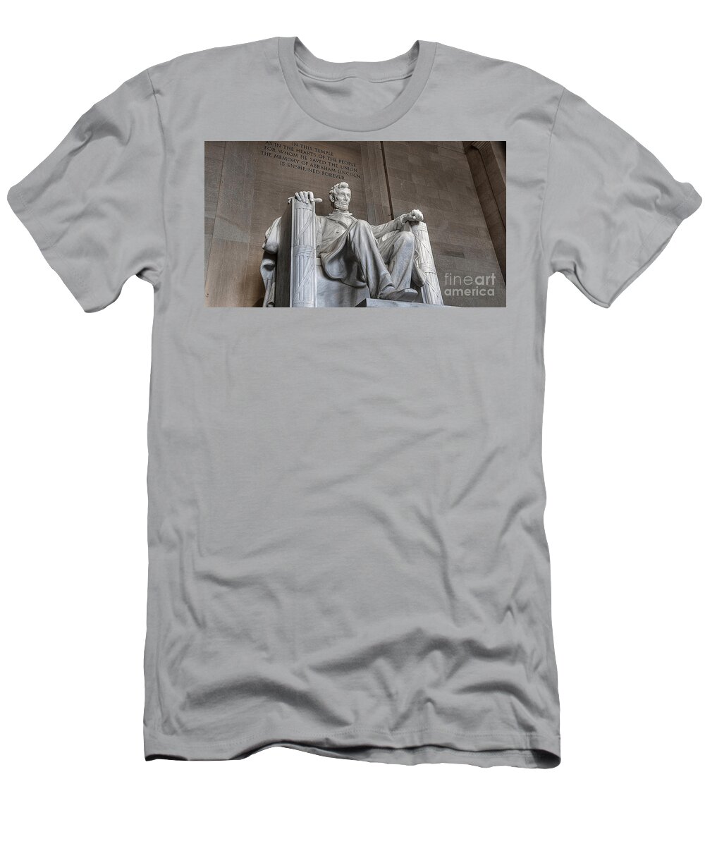 Abe T-Shirt featuring the photograph Abe Lincoln #1 by Action