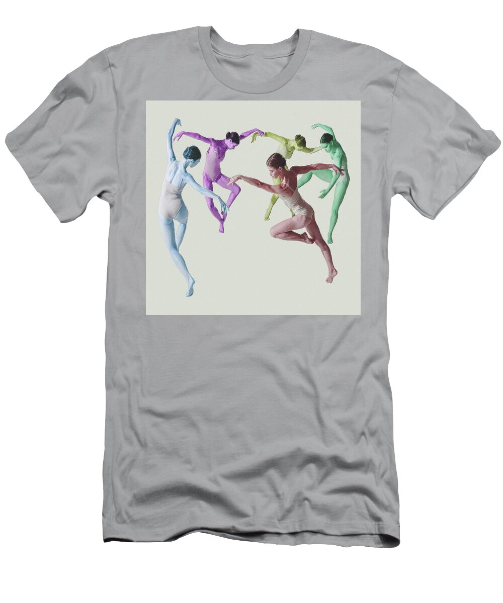 Background T-Shirt featuring the painting Dance #1 by Tony Rubino
