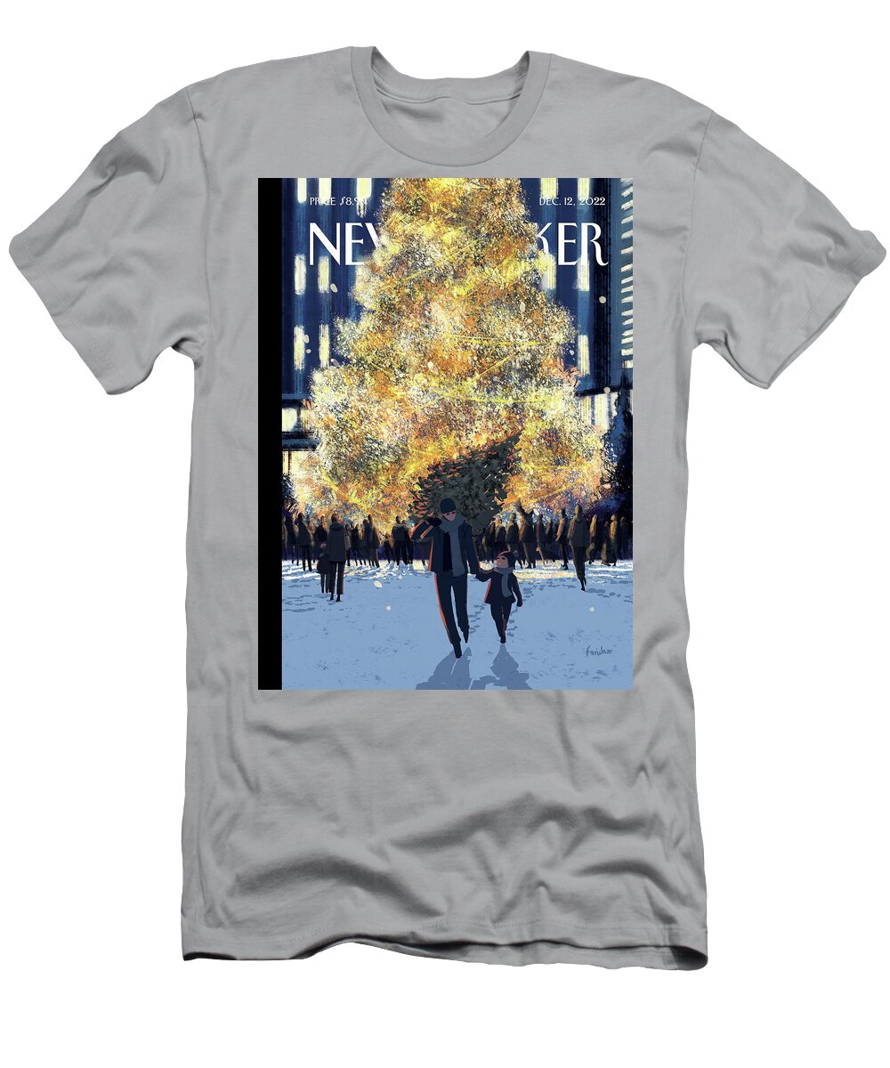 150426 T-Shirt featuring the drawing Evergreens #1 by Matthieu Forichon