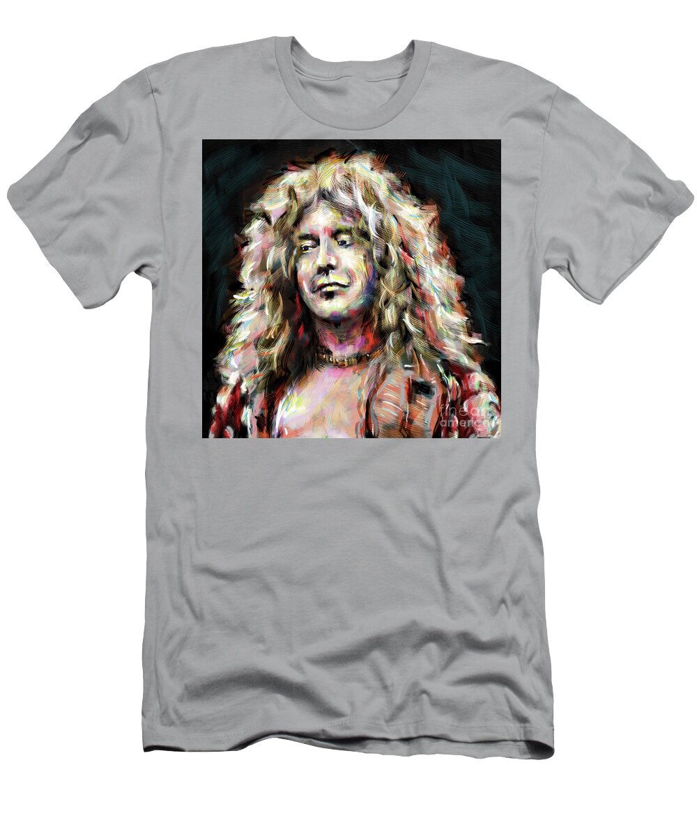 Led Zeppelin Robert Plant T-Shirt by Rock Artist - Pixels