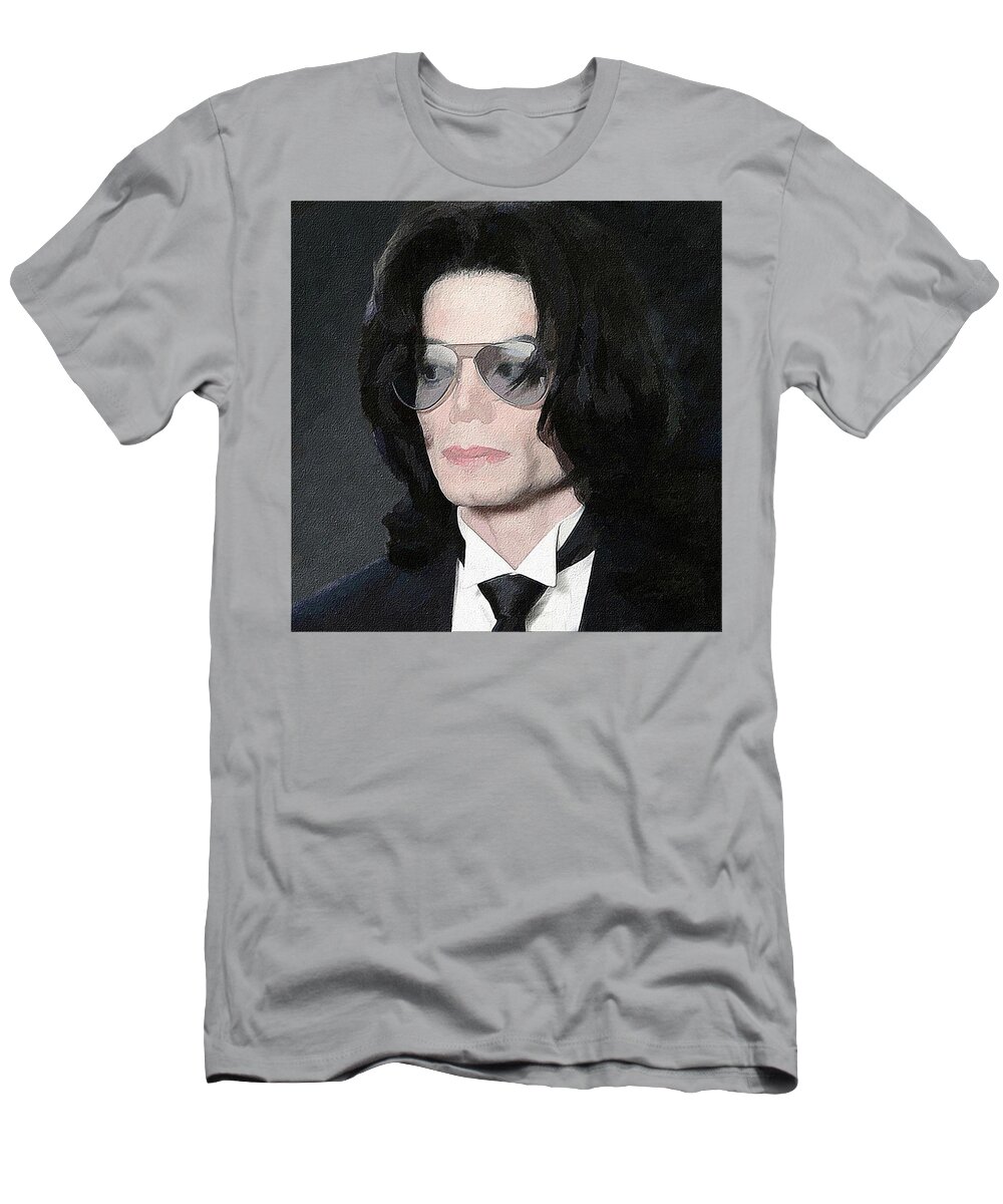 Michael Jackson T-Shirt featuring the digital art Michael Jackson #1 by Jerzy Czyz