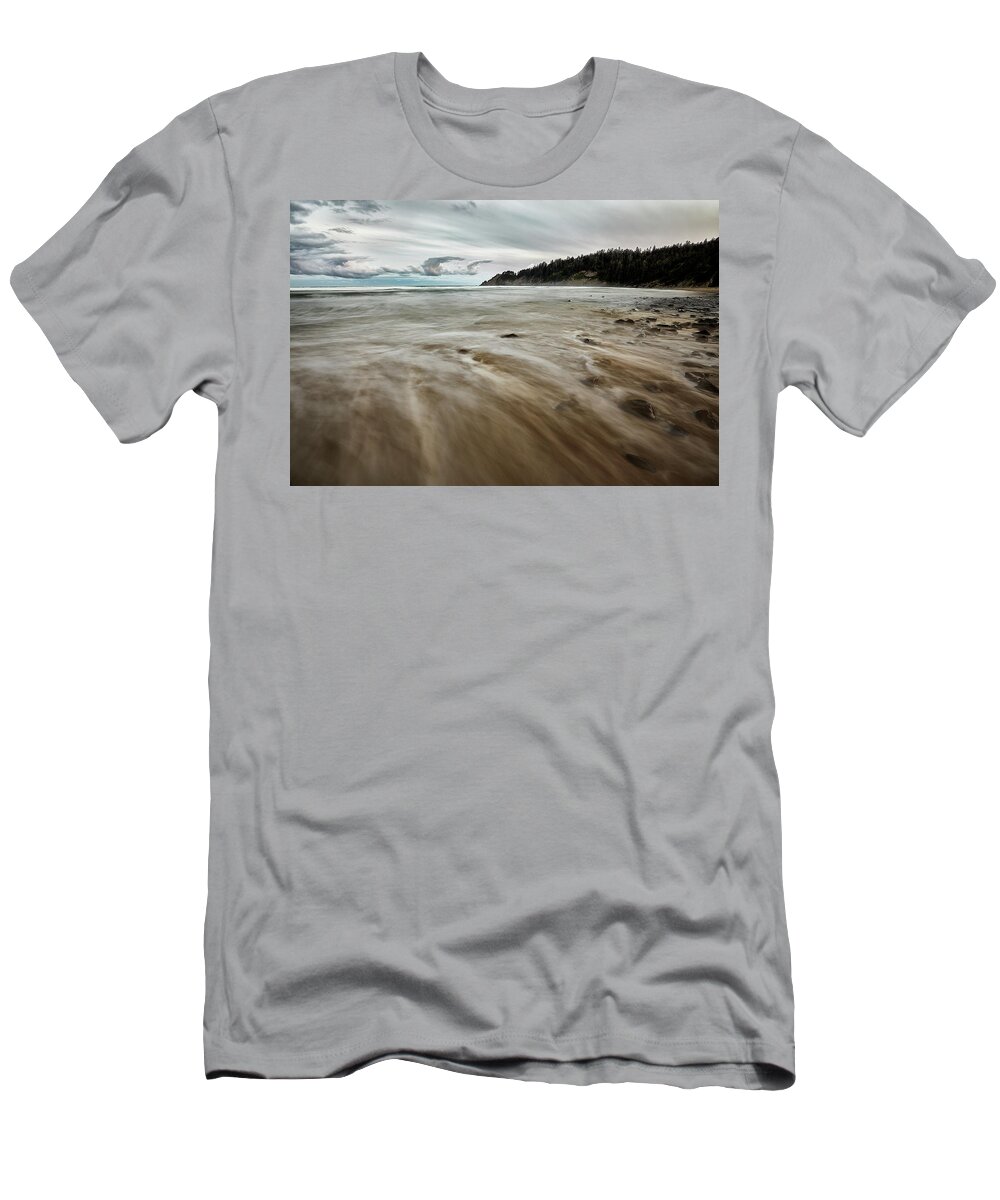 Oregon T-Shirt featuring the photograph Oregon Coastal Shore #1 by Jon Glaser