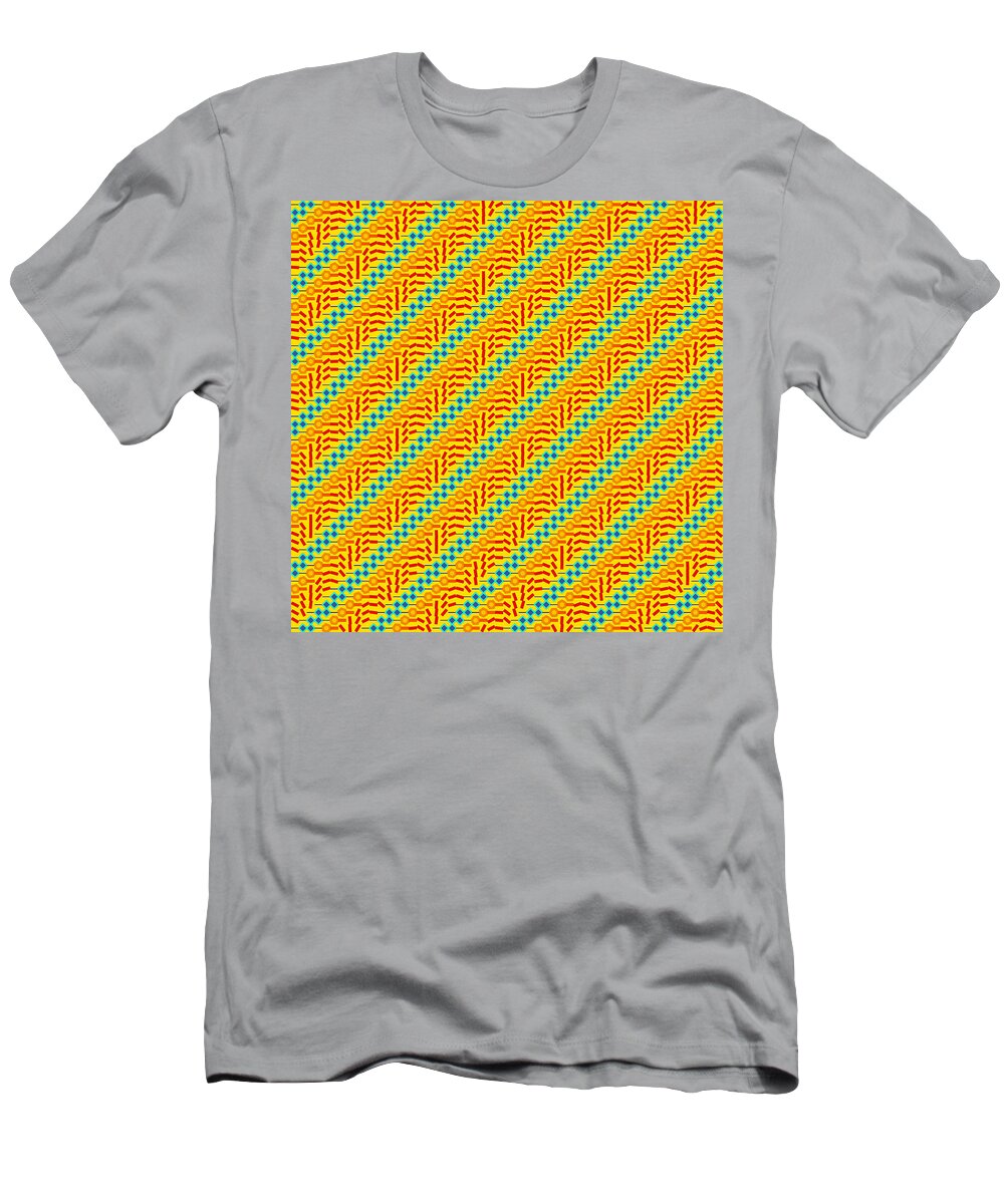 Abstract T-Shirt featuring the digital art Pattern 3 #1 by Marko Sabotin