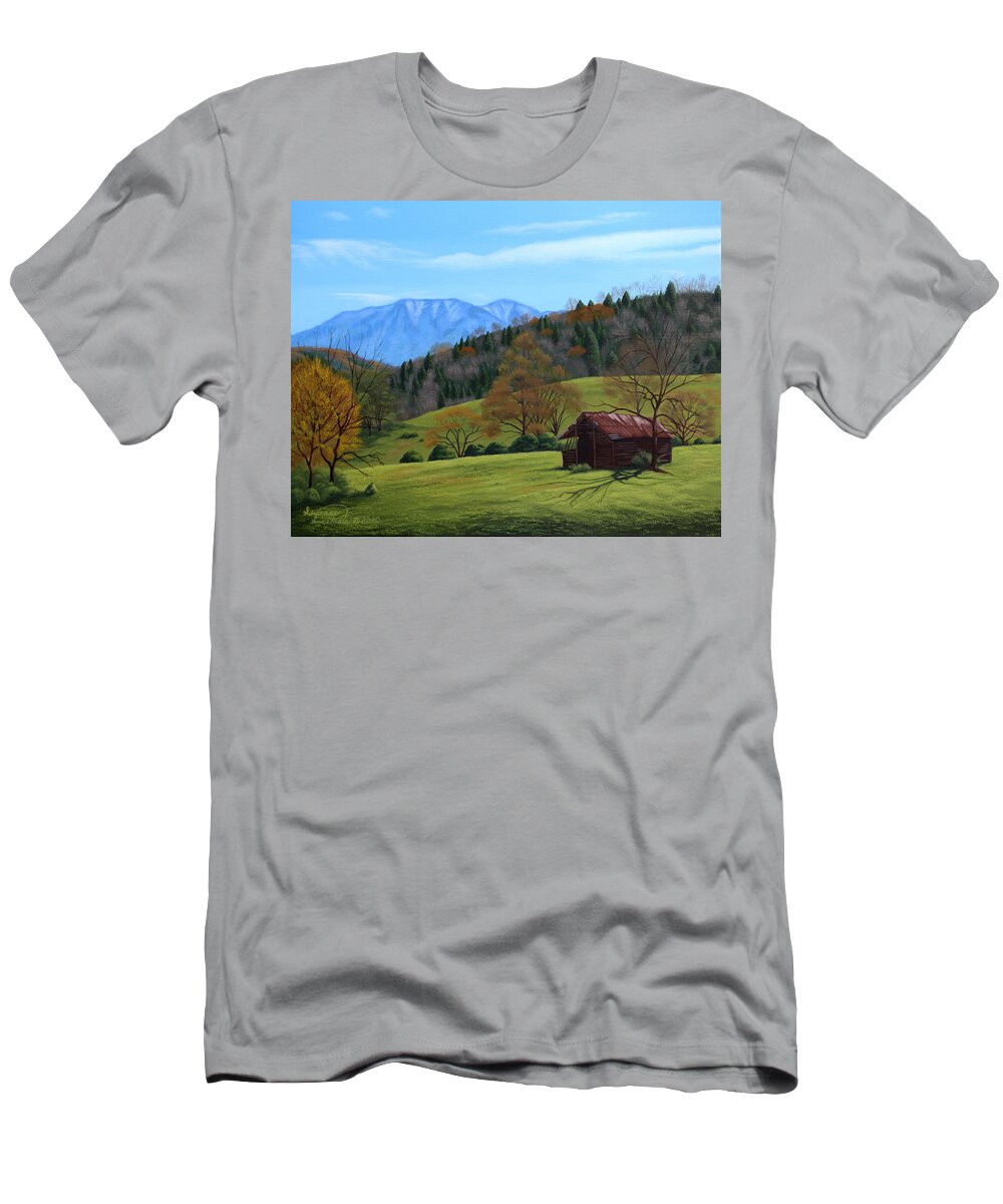 Remnant T-Shirt featuring the painting Remnant by Adrienne Dye