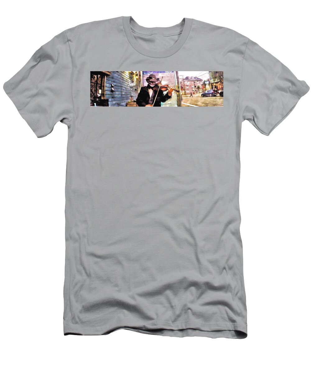  T-Shirt featuring the mixed media Skeletonichi Cowboy B #2 by Bencasso Barnesquiat