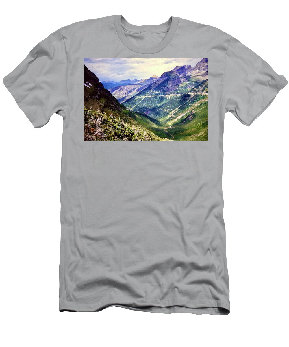  T-Shirt featuring the photograph The Valley #1 by Gordon James