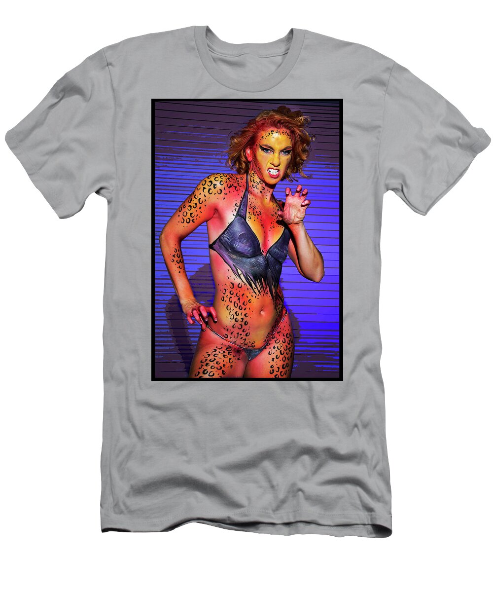 Cosplay T-Shirt featuring the photograph Cheetah #1 by Christopher W Weeks