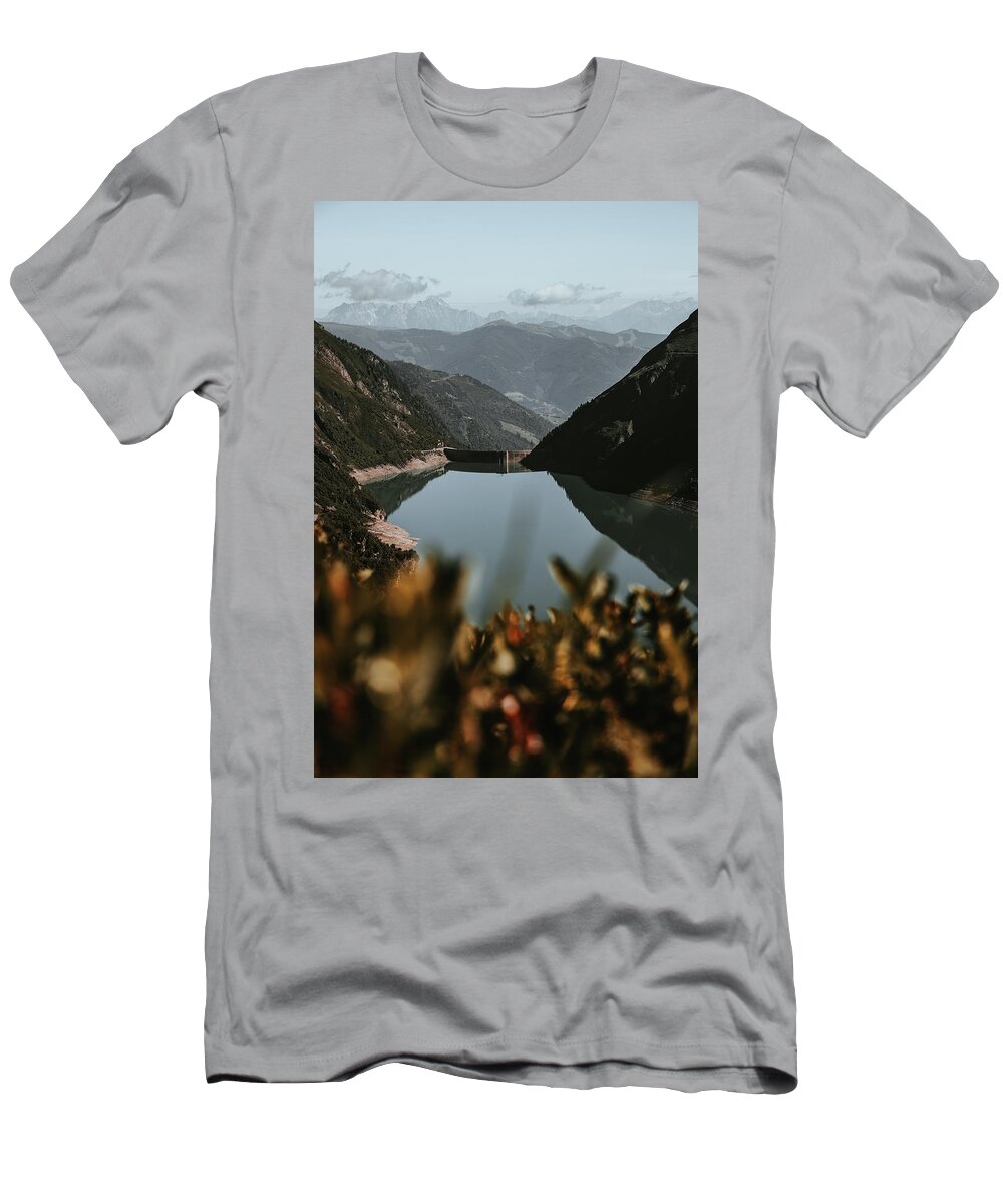 Adventure T-Shirt featuring the photograph Wasserfallboden dam #1 by Vaclav Sonnek