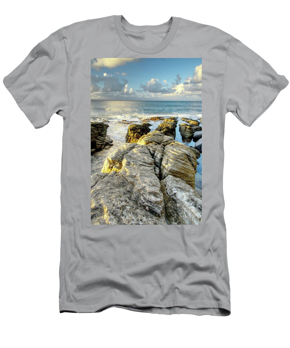 National Park T-Shirt featuring the photograph 1803sunset1 by Nicolas Lombard