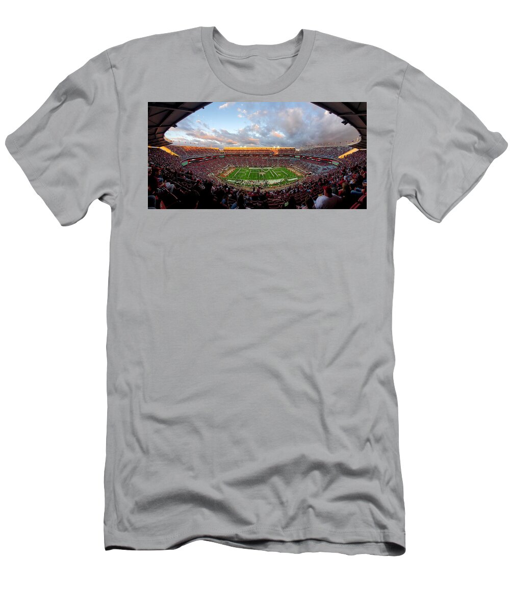 Gameday T-Shirt featuring the photograph Bama Spell Out Bryant-Denny Stadium #2 by Kenny Glover