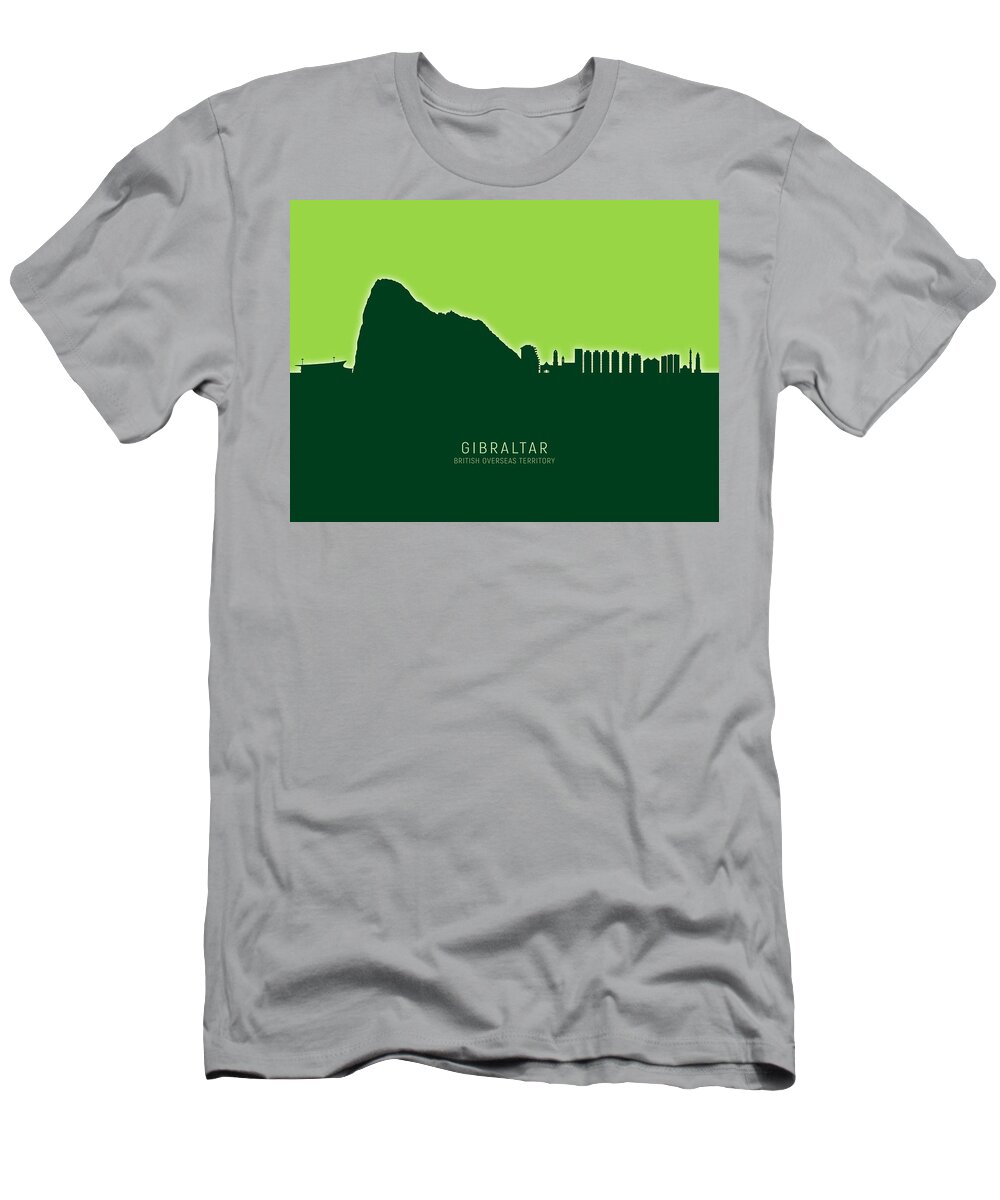 Gibraltar T-Shirt featuring the photograph Gibraltar Skyline #24 by Michael Tompsett