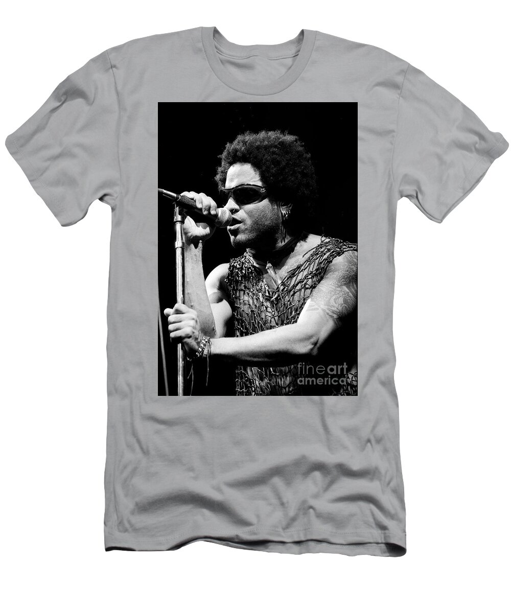 Shortcuts novel Generally speaking Lenny Kravitz T-Shirt by Concert Photos - Pixels